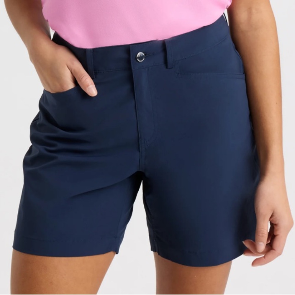 Women's Navy Golf Shorts